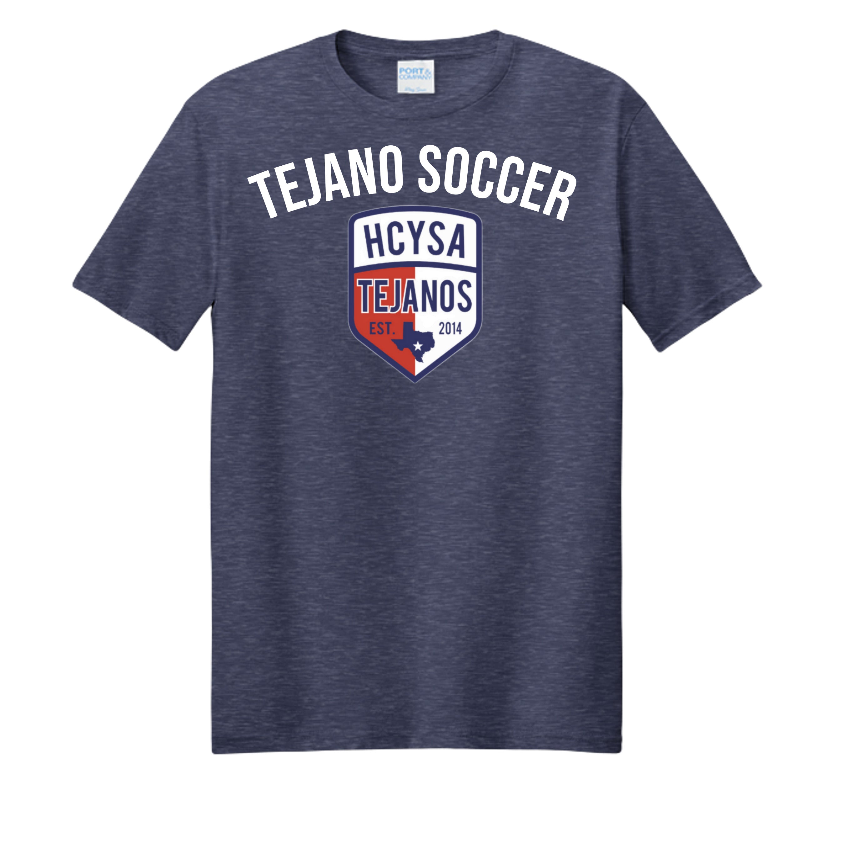 Team Navy Heather - PC455 - FRONT